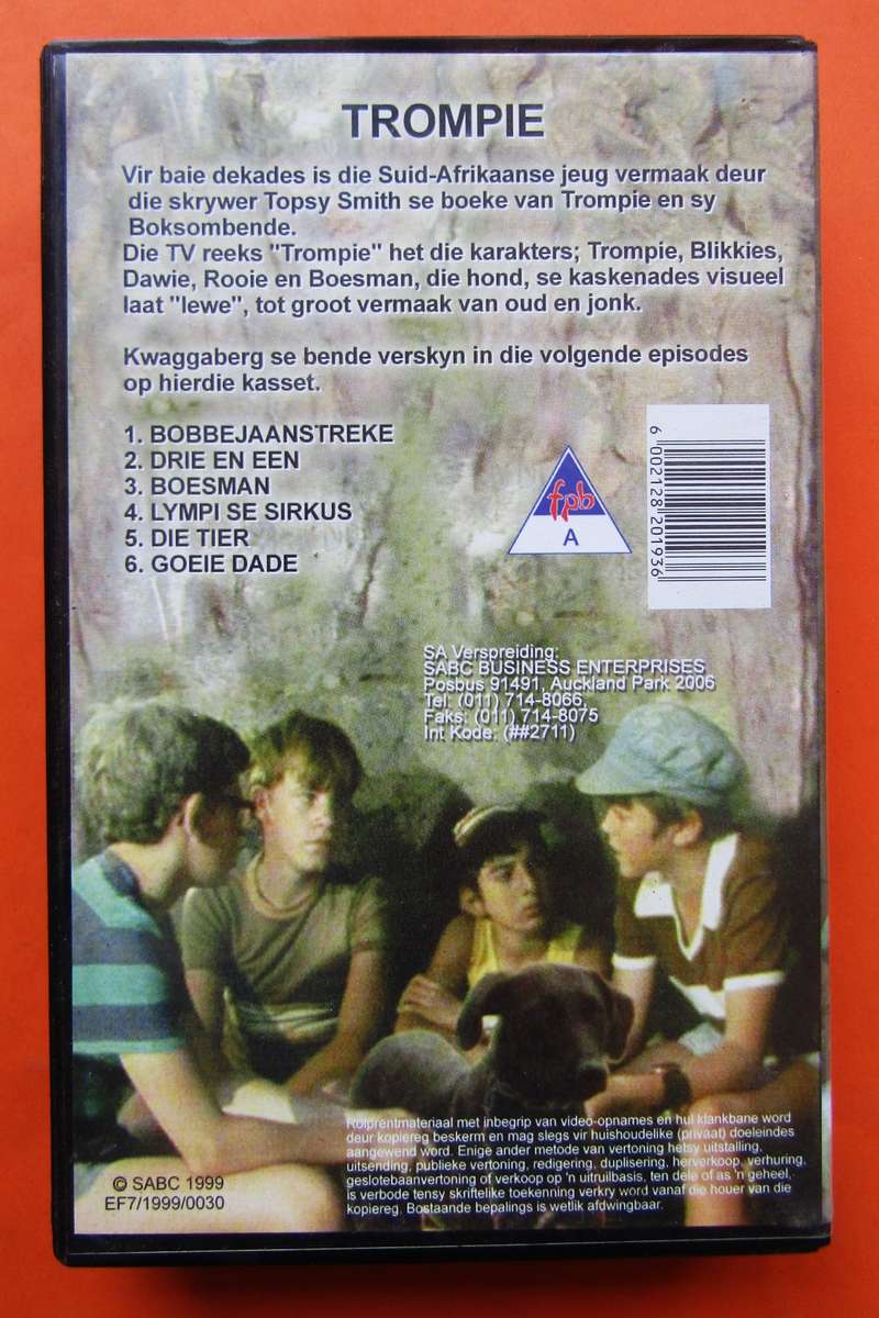 Trompie en die Boksombende - VHS Video Tape (1999)