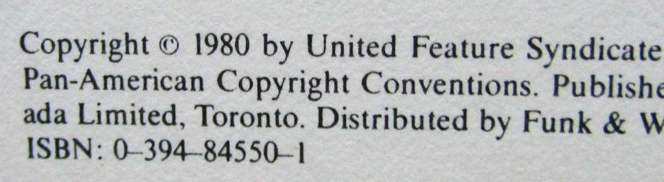 1980 Charlie Brown's Cyclopedia Volume 1 Hardcover Book