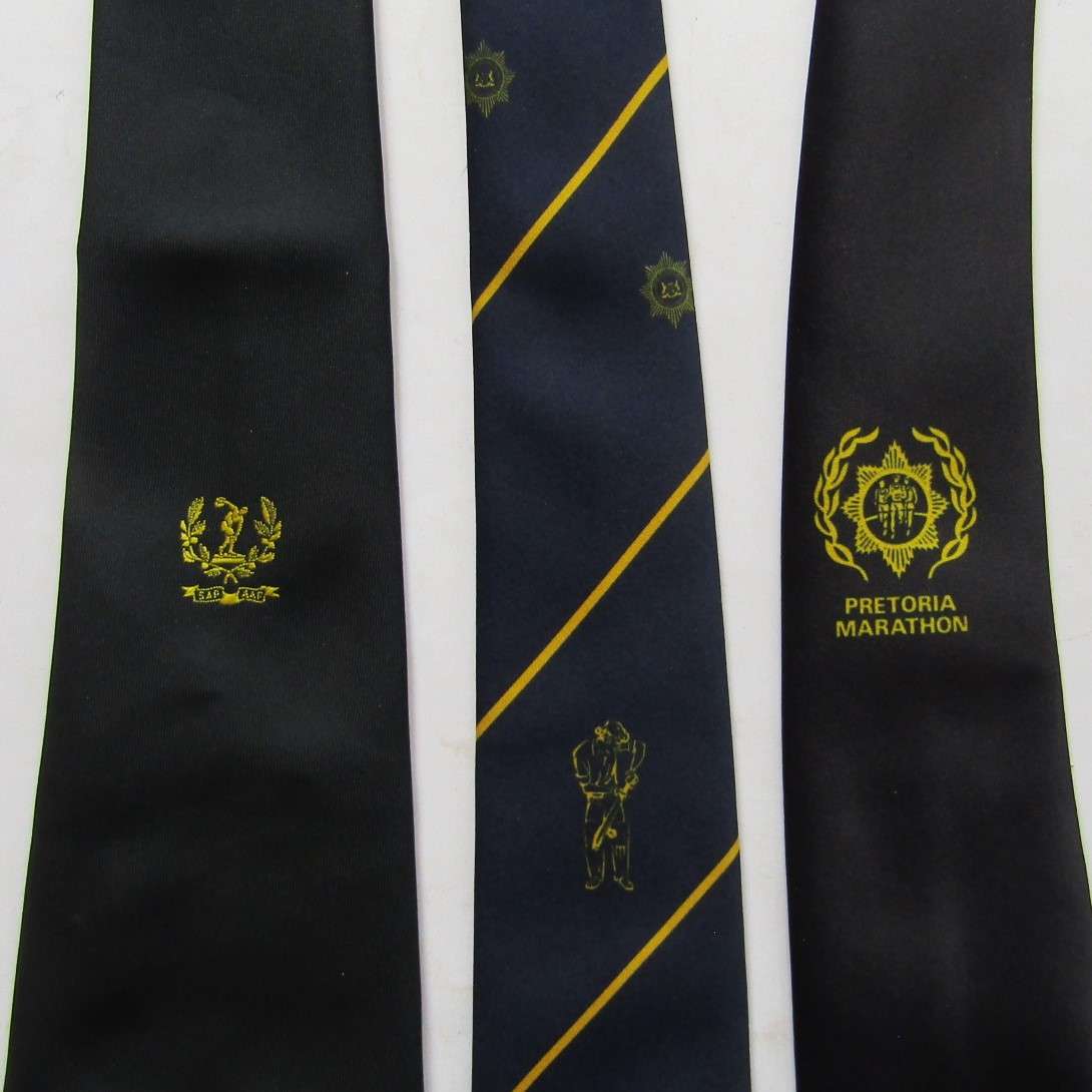 3 Old Police Sport Neck Ties