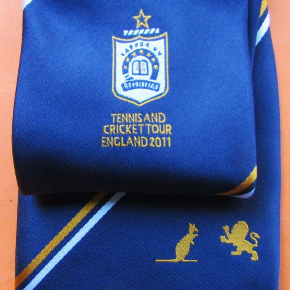 2011 England Tennis and Cricket Tour Neck Tie