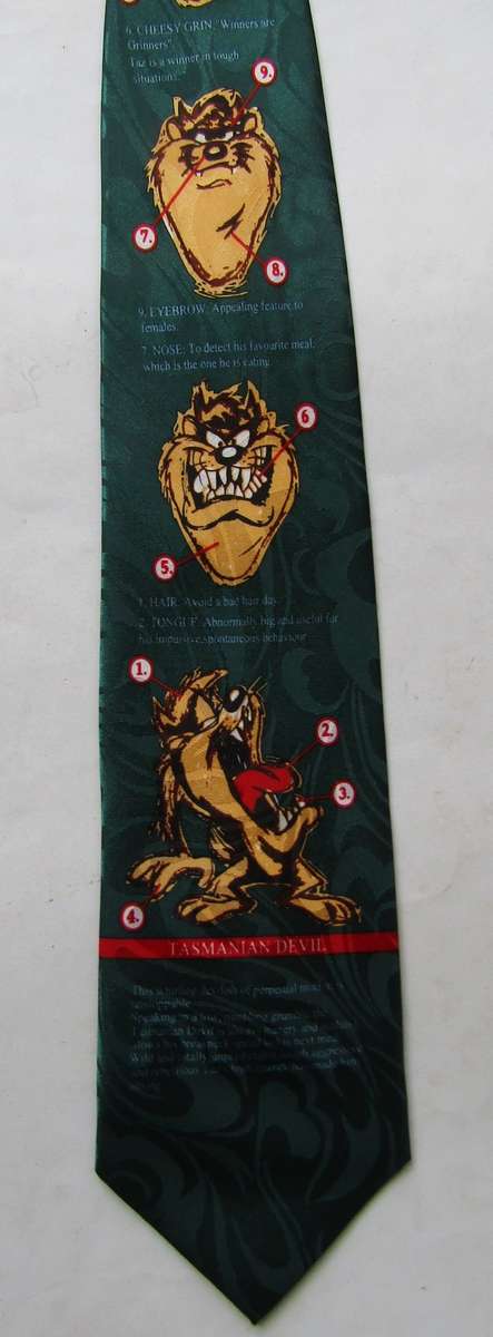 Old Tasmanian Devil Cartoon Neck Tie