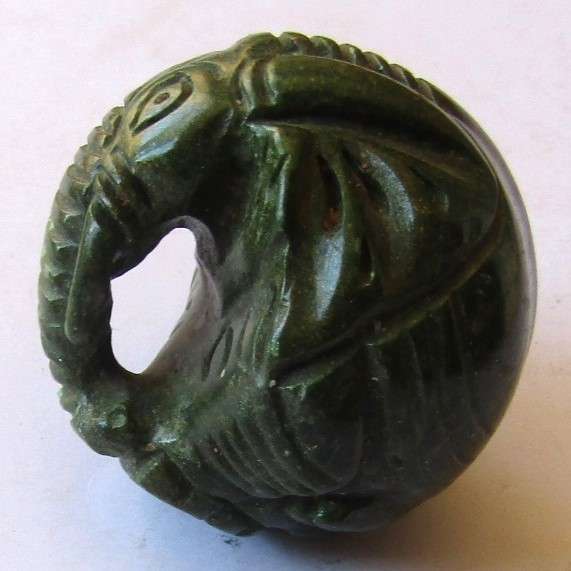 Strange Old Round Marble Figure