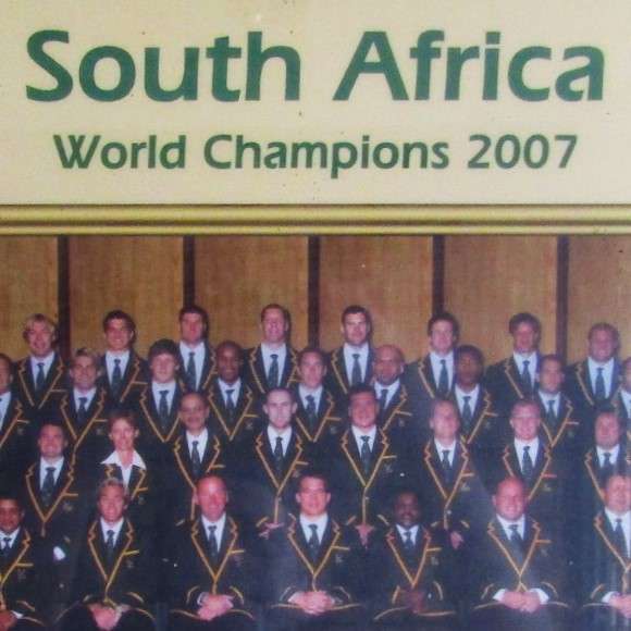 New Sealed - 2007 World Champions Springbok Rugby Display