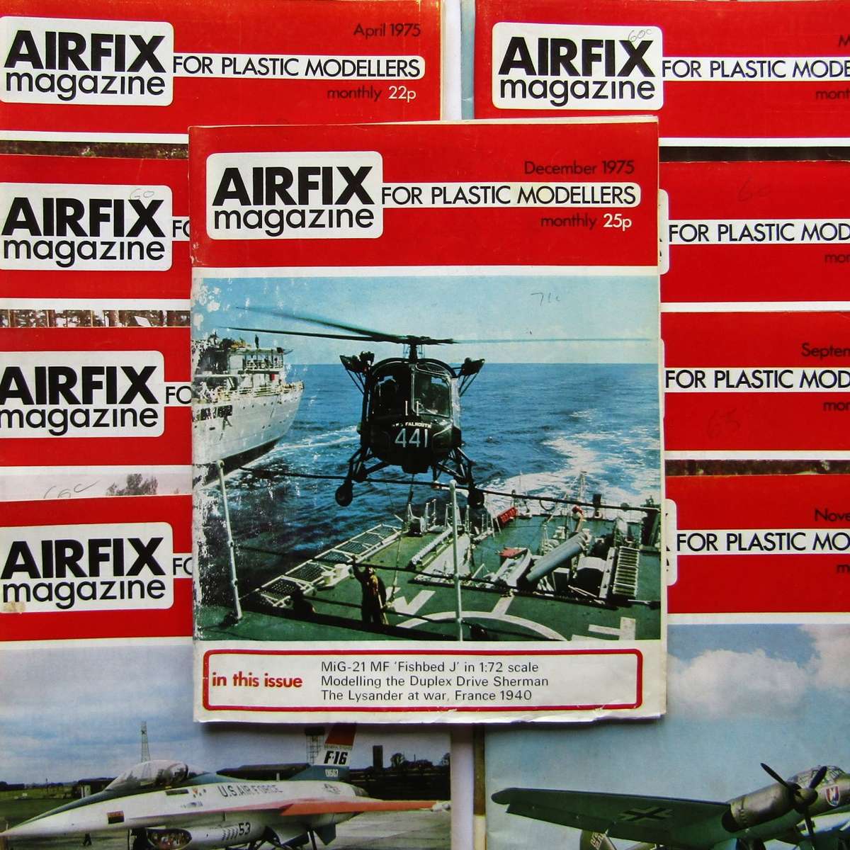 Lot of 11 Airfix Magazines from 1975