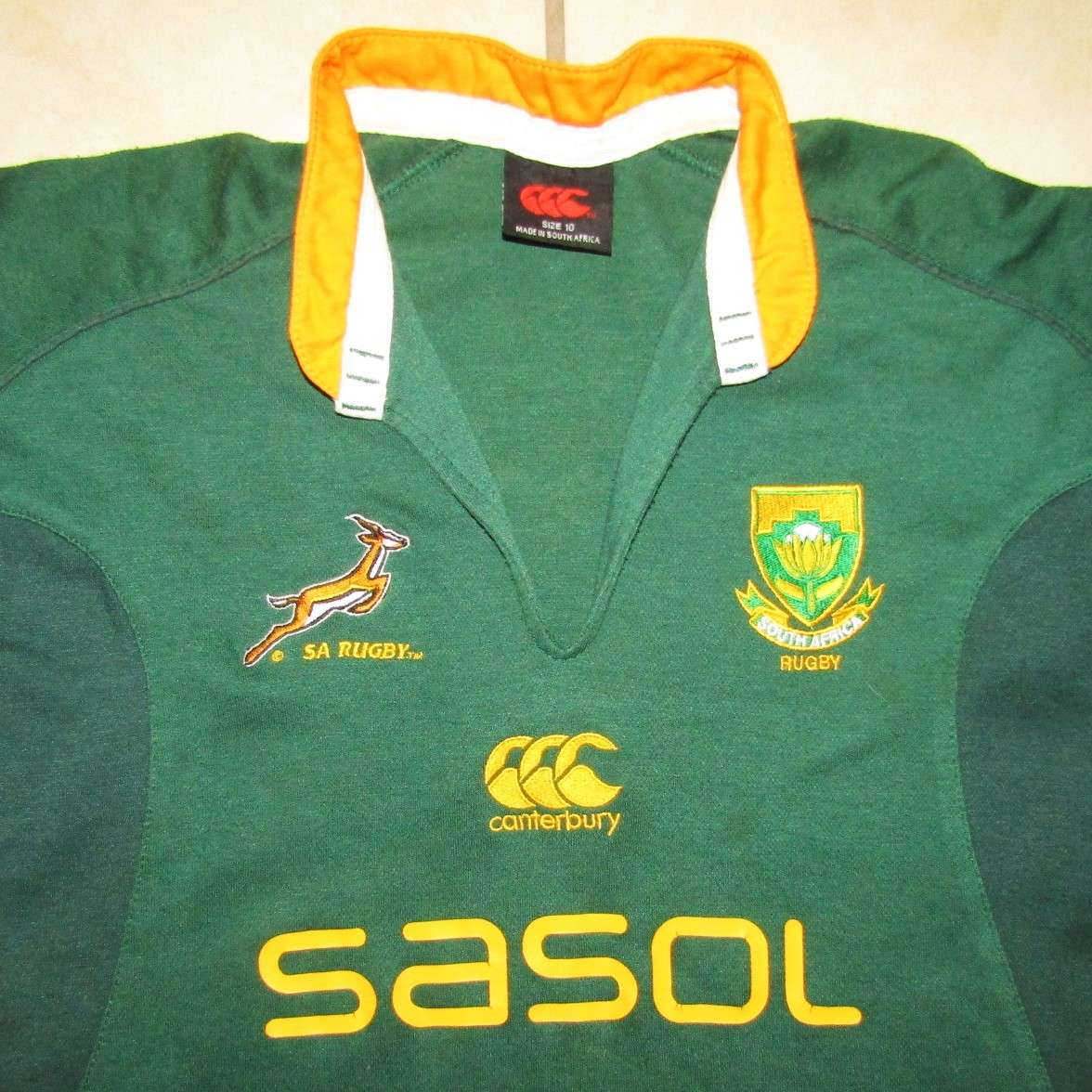 Old Springbok Rugby Jersey - Kids Size 10