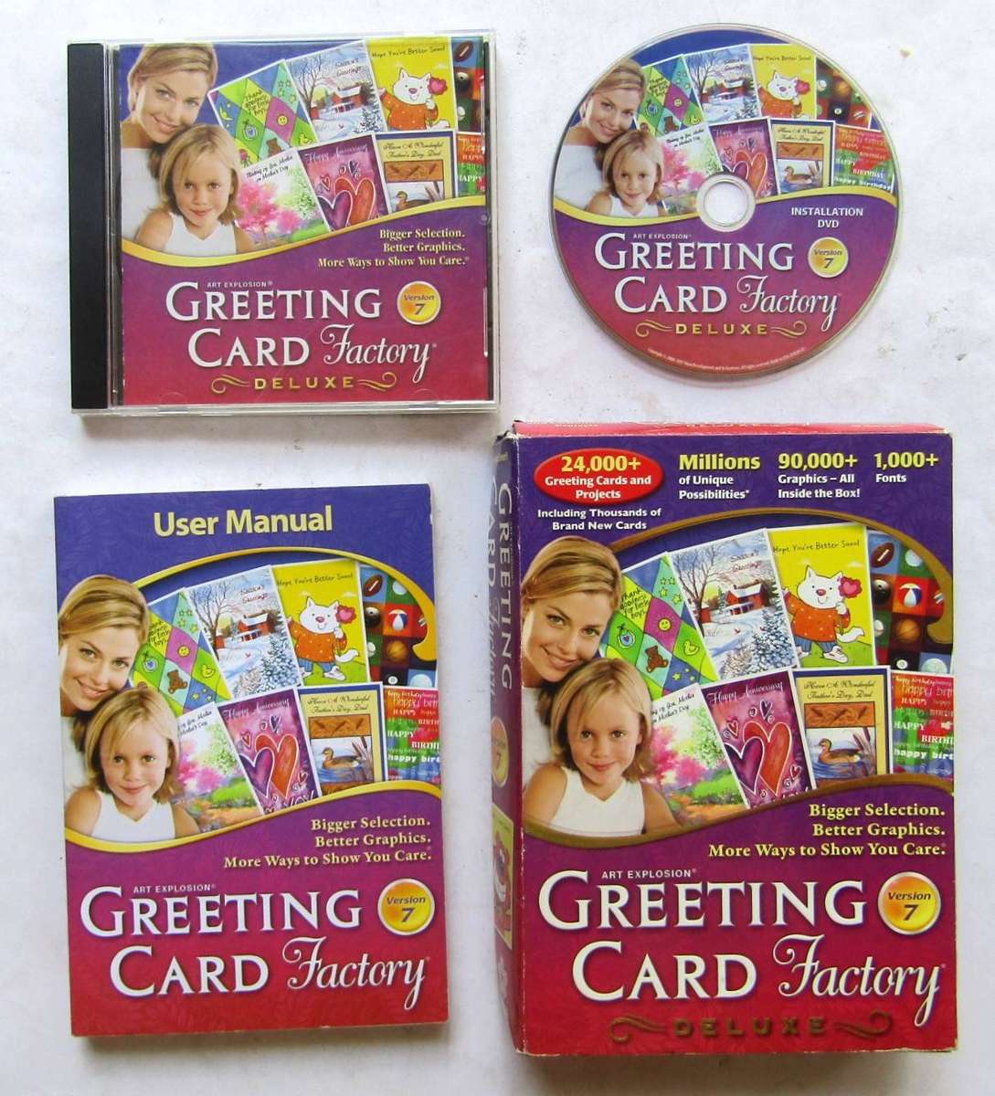 Greeting Card Factory Deluxe Version 7 - Box PC Software Program