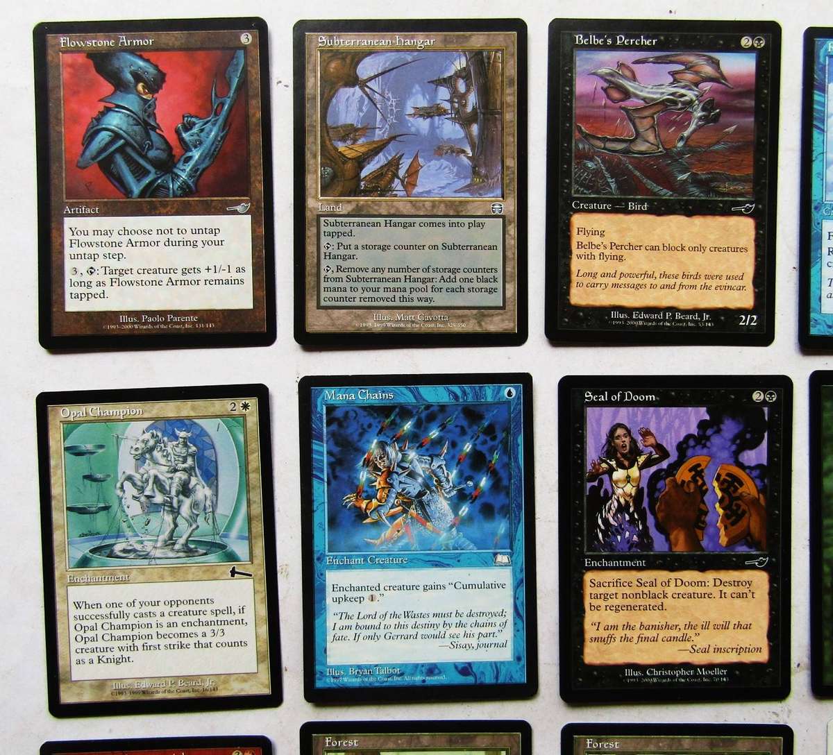 Lot 24 Old MTG Magic the Gathering Trading Cards