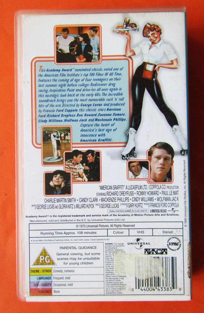 American Graffiti - Movie VHS Tape (1999)