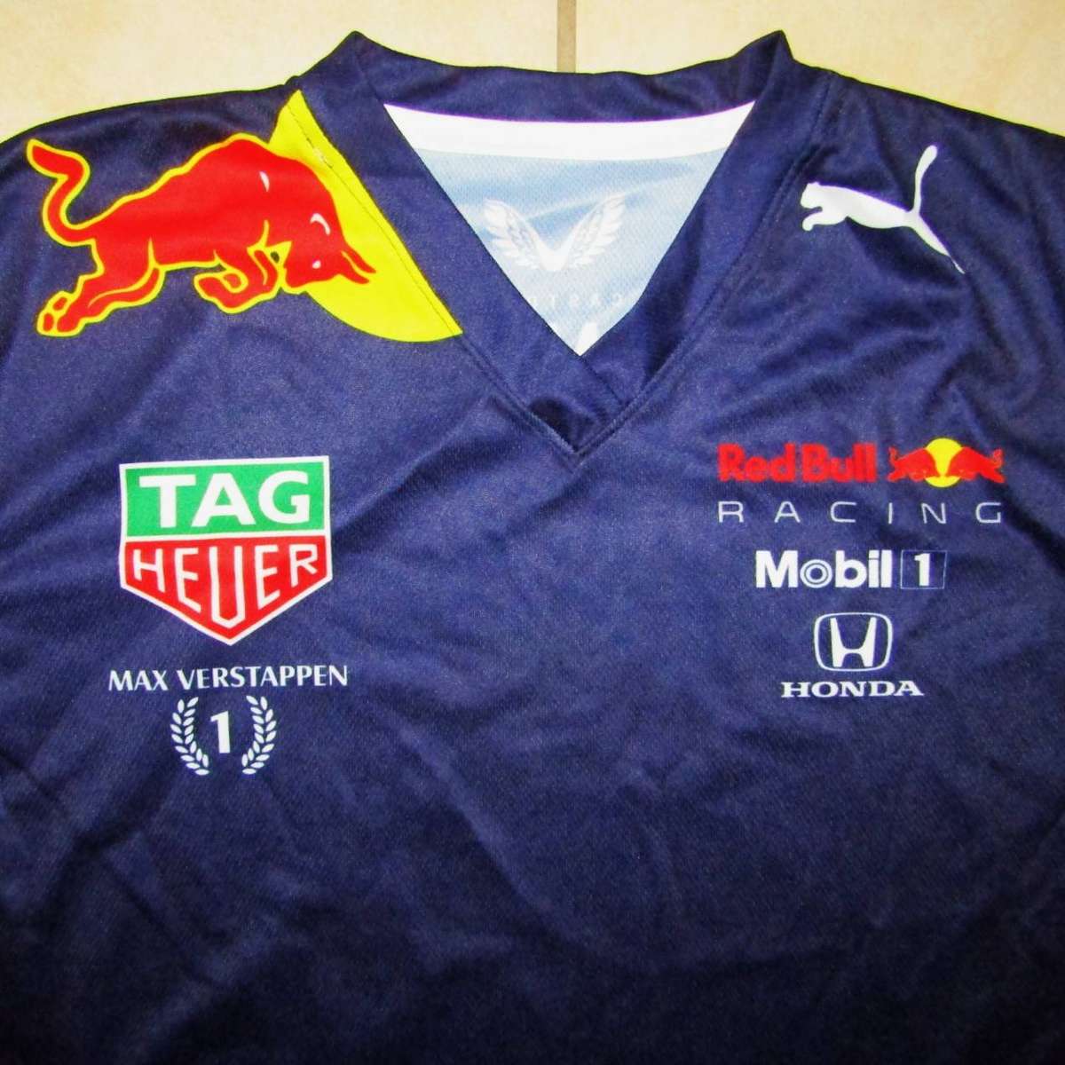 Max Verstappen Champion Red Bull Mobil Racing Shirt - Large Size