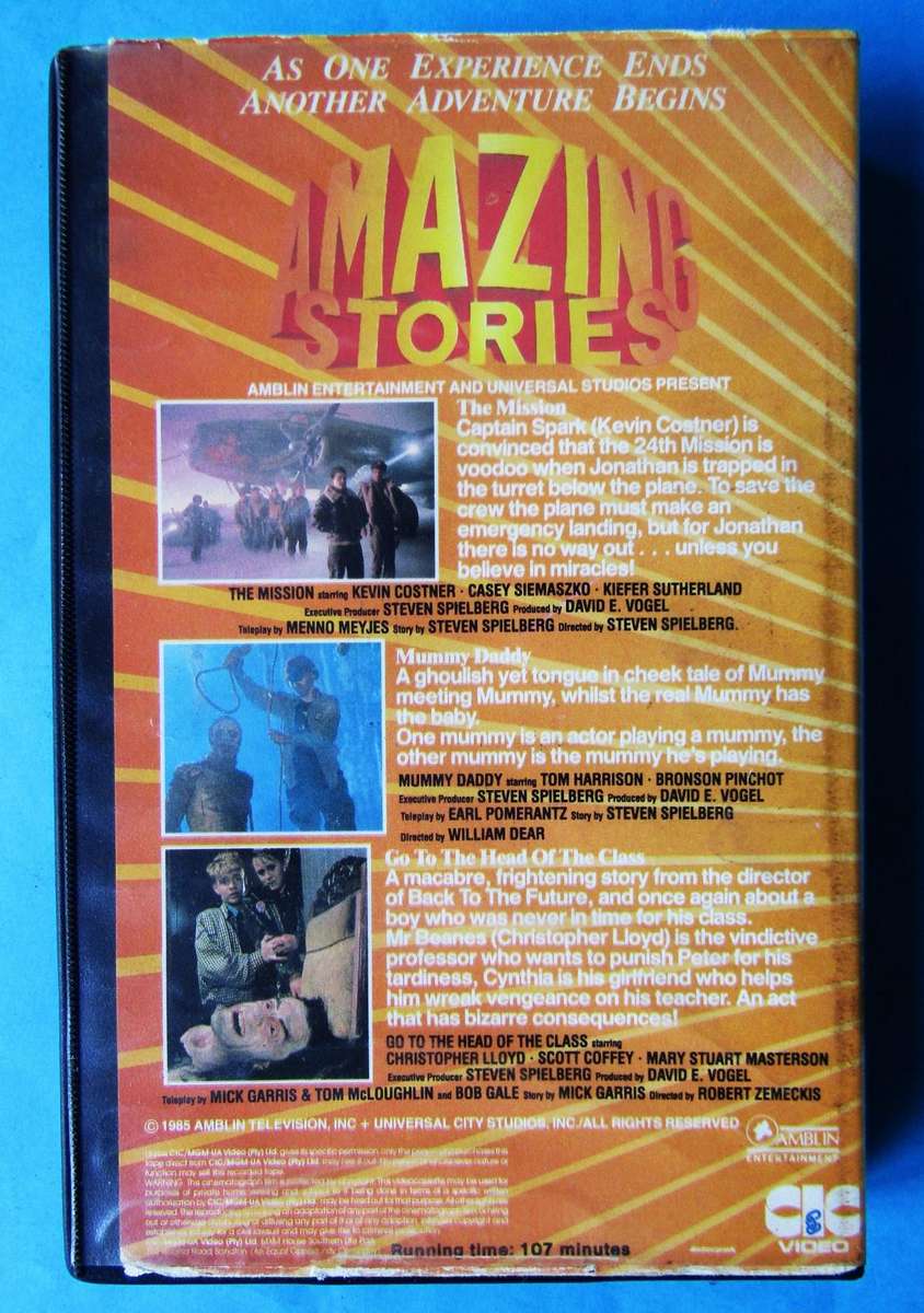 Amazing Stories - Horror SciFi TV Movie VHS Tape (1987)