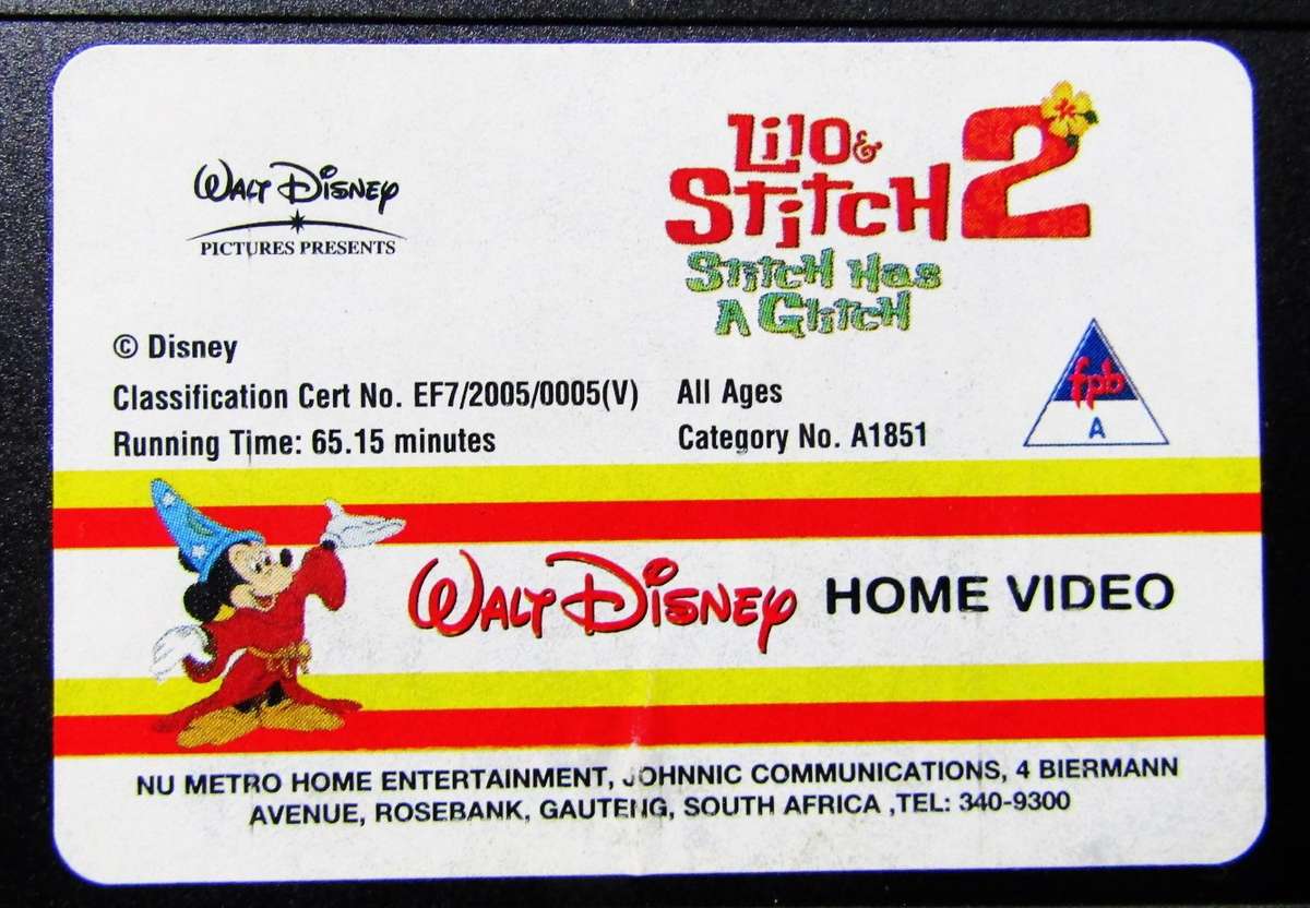 Lilo & Stitch 2 - Walt Disney VHS Tape (2005)
