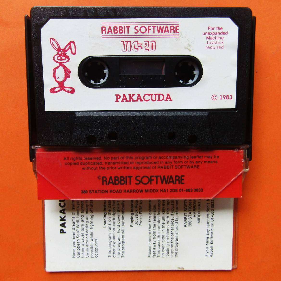1983 Pakacuda Commodore VIC 20 Computer Software