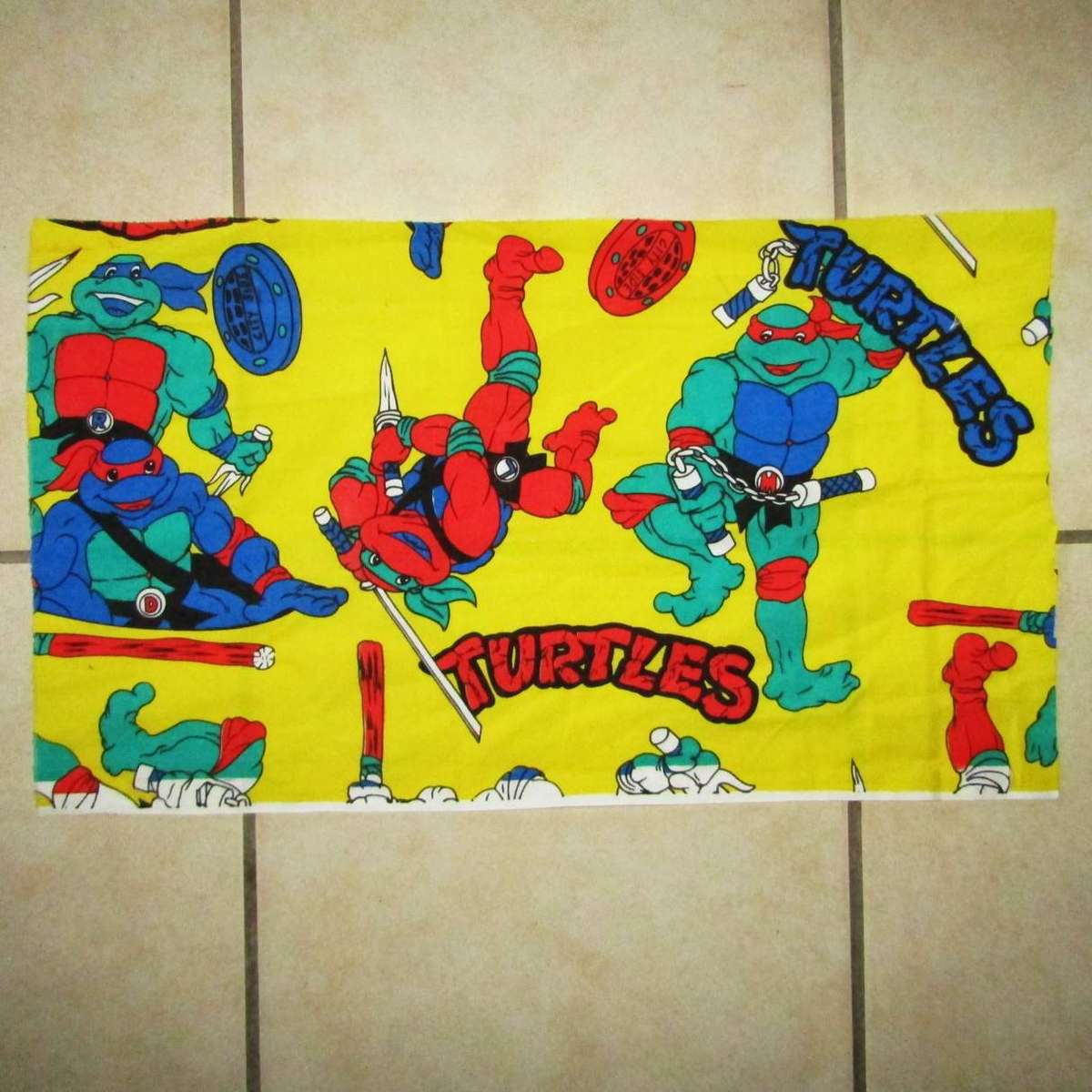 Old Teenage Mutant Ninja Turtles Piece of Fabric