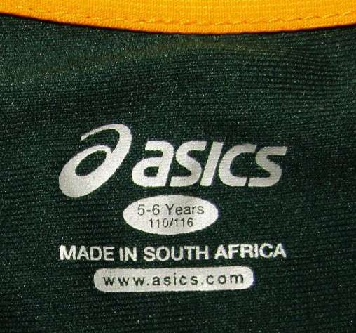 2015 World Cup Springbok Rugby Jersey - Kids Size 5/6
