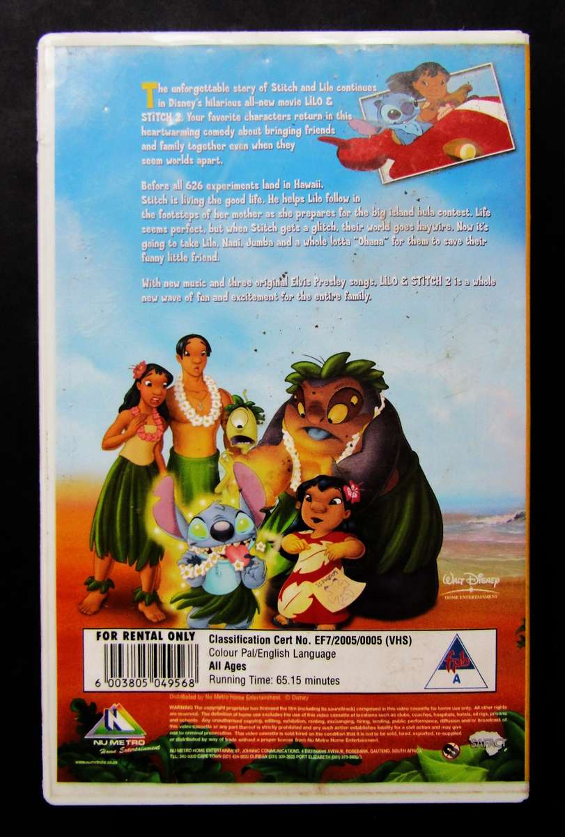 Lilo & Stitch 2 - Walt Disney VHS Tape (2005)