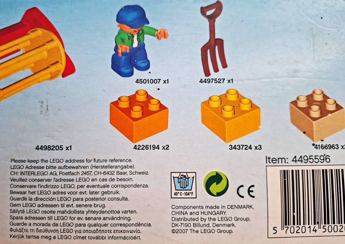 2007 Large LEGO Duplo Harvester in Box