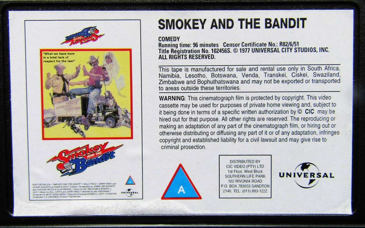 Smokey and the Bandit - Movie VHS Tape