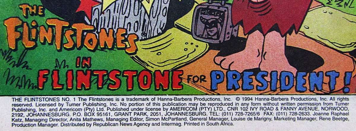 The Flintstones #1 Comic Book (1994)