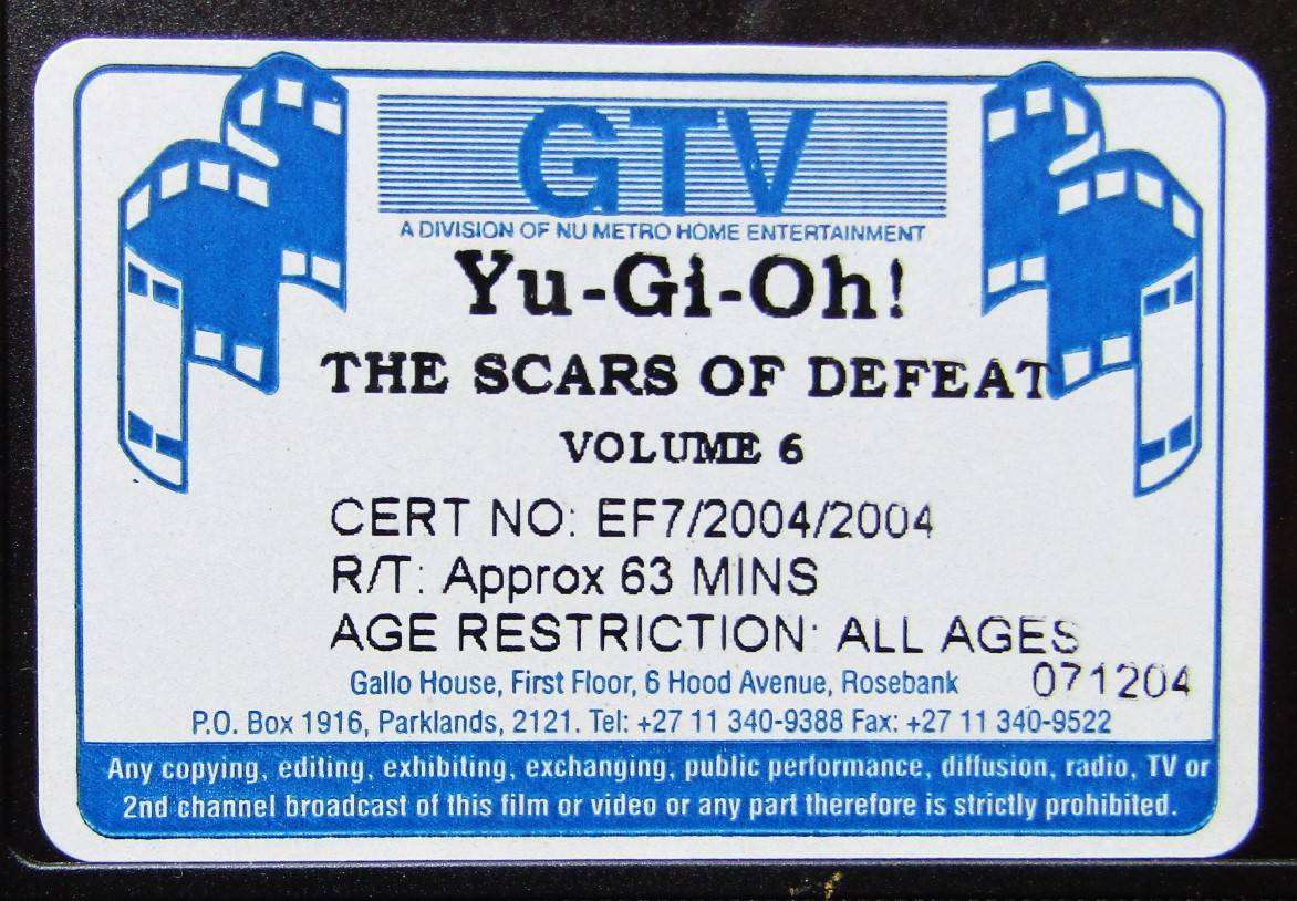 Yu-Gi-Oh! - Volume 6 - VHS Video Tape (2004)