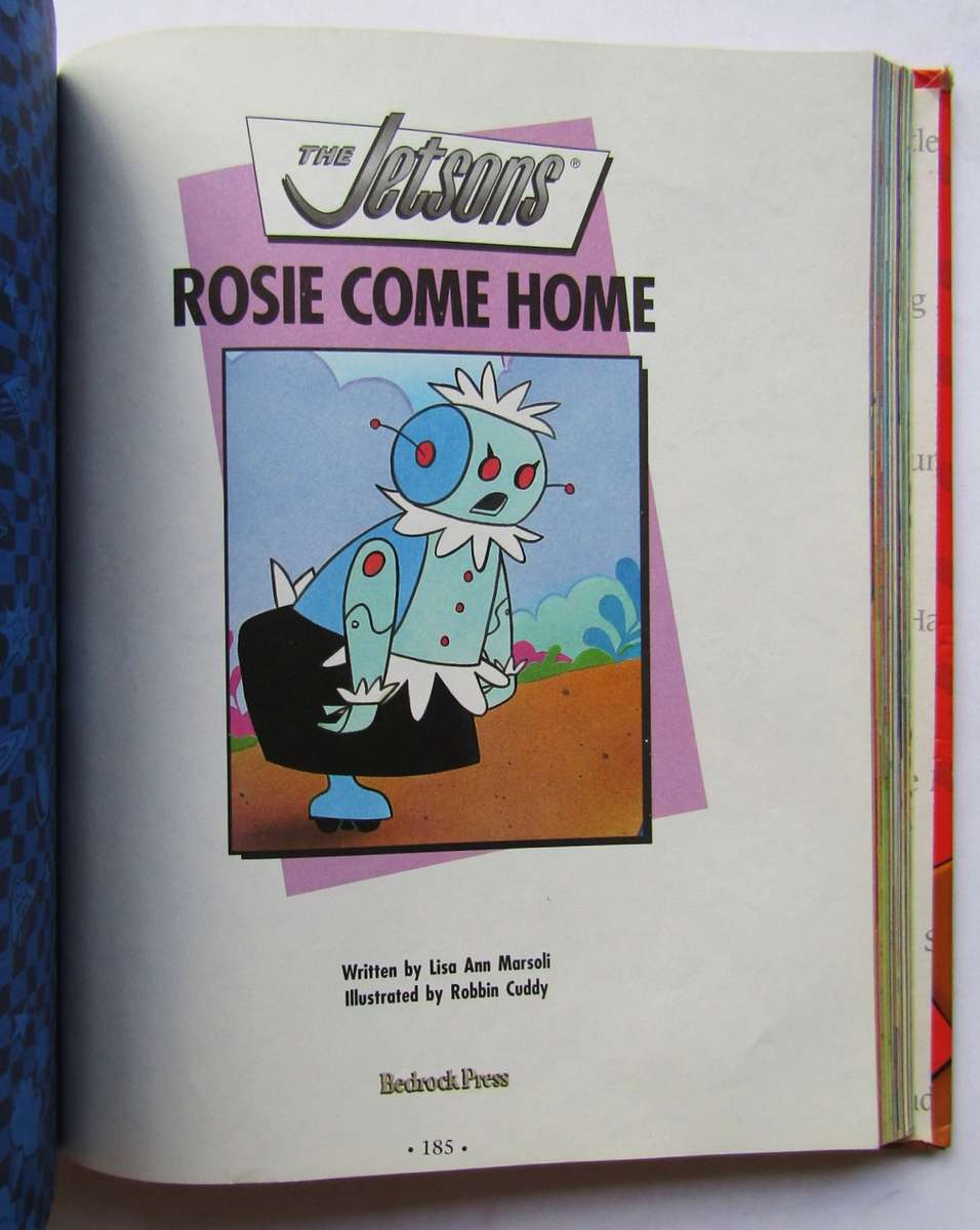 1995 Hanna Barbera Cartoon Classics Book - Flintstones, Yogi Bear, Scooby-Doo, Jetsons