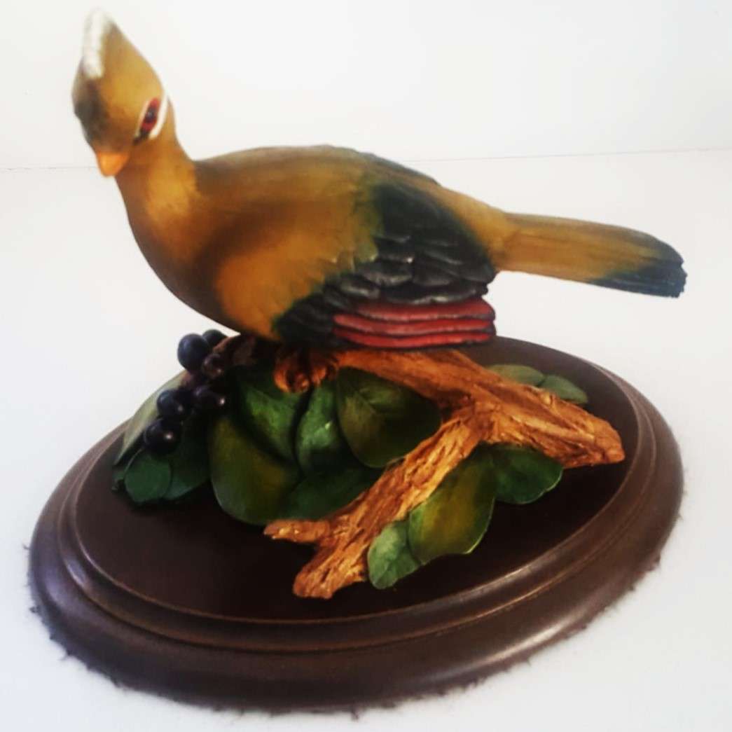 Vintage Knysna Loerie Bird Figure by Feathers of Knysna