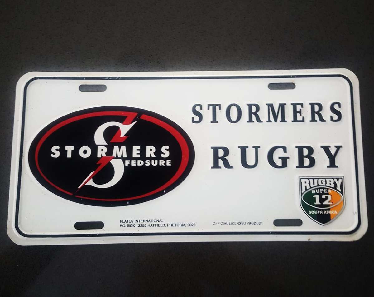 Old Stormers Super 12 Rugby Metal Sign Plate