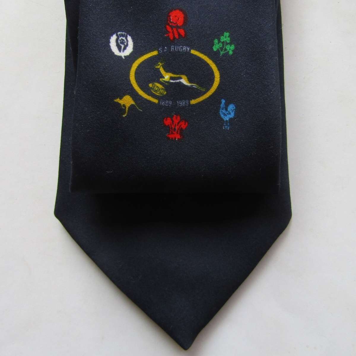 1989 SA Springbok Rugby 100 Year Neck Tie