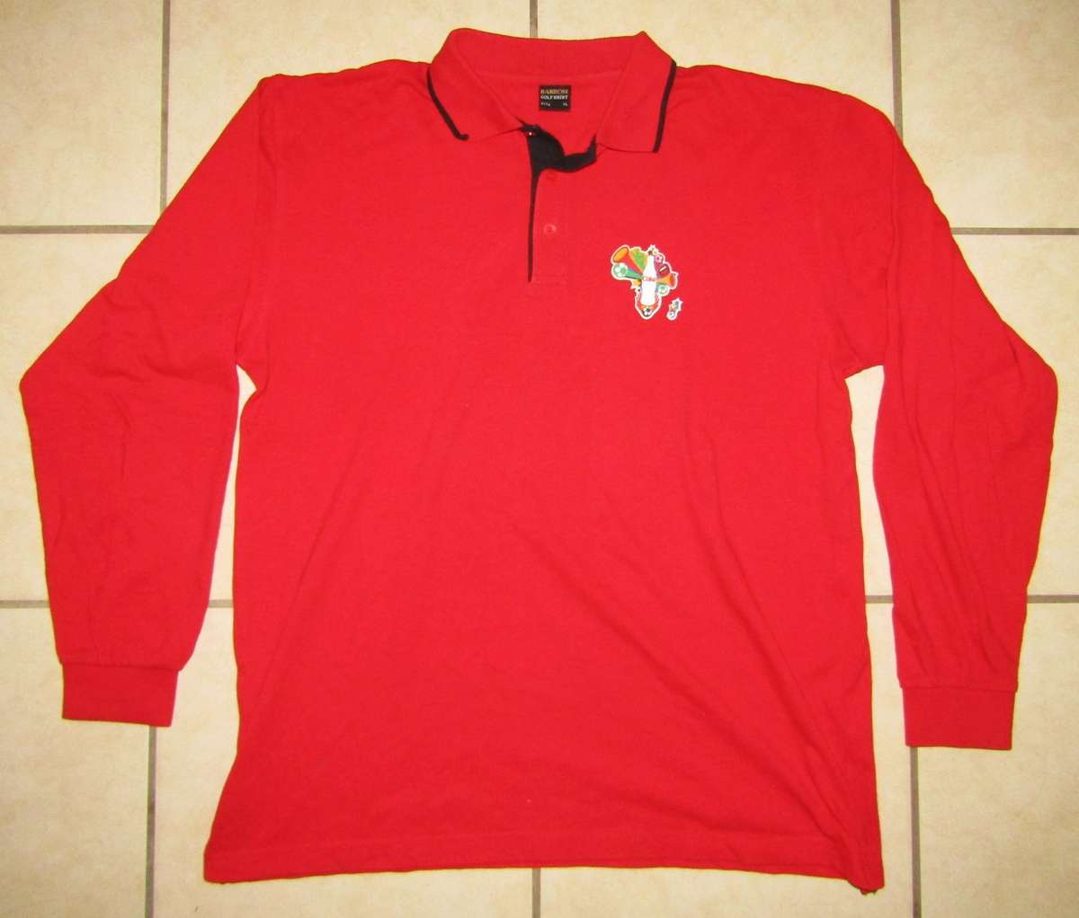Old Coca Cola Africa Long Sleeve Top - XL Size
