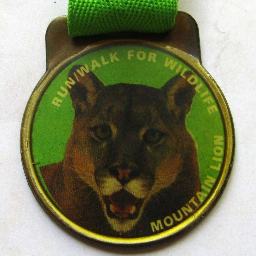 Old Coca Cola Mountain Lion Wildlife Medal