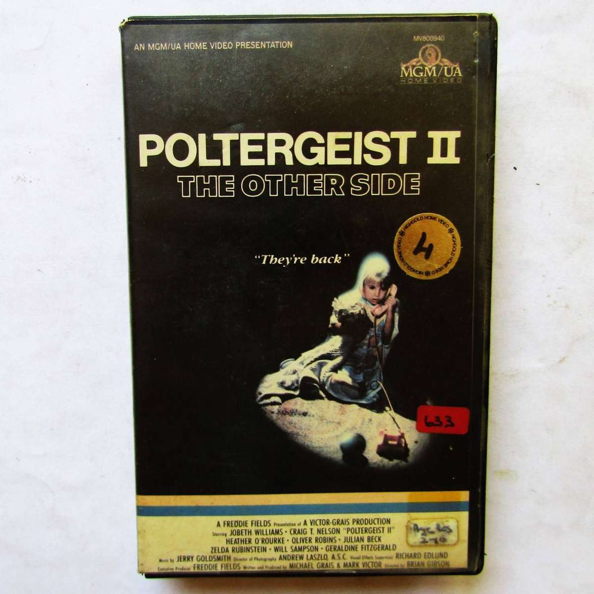 Poltergeist II - Horror Movie Betamax Tape (1986)