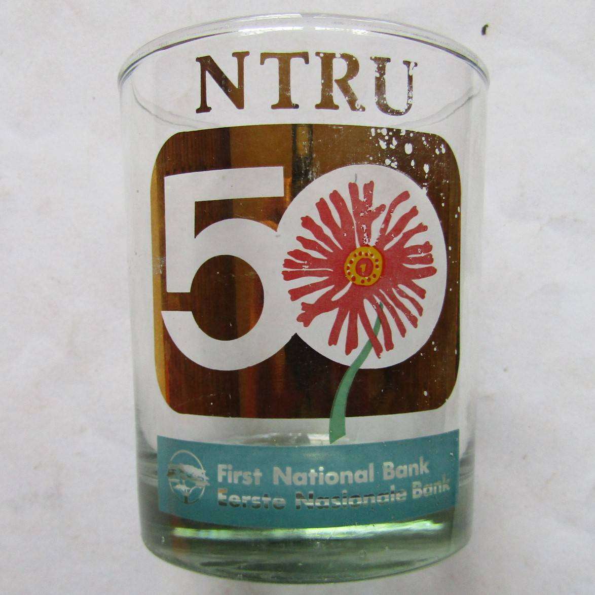 1988 Noord Transvaal Rugby 50 Year Anniversary Drinks Glass