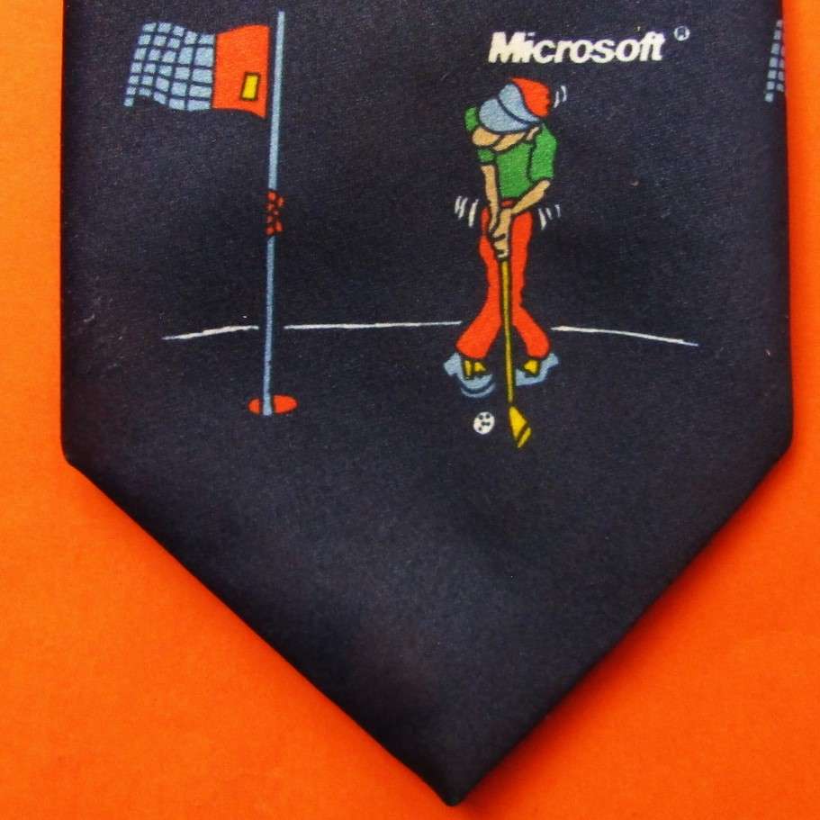 Old Microsoft Advertising Neck Tie