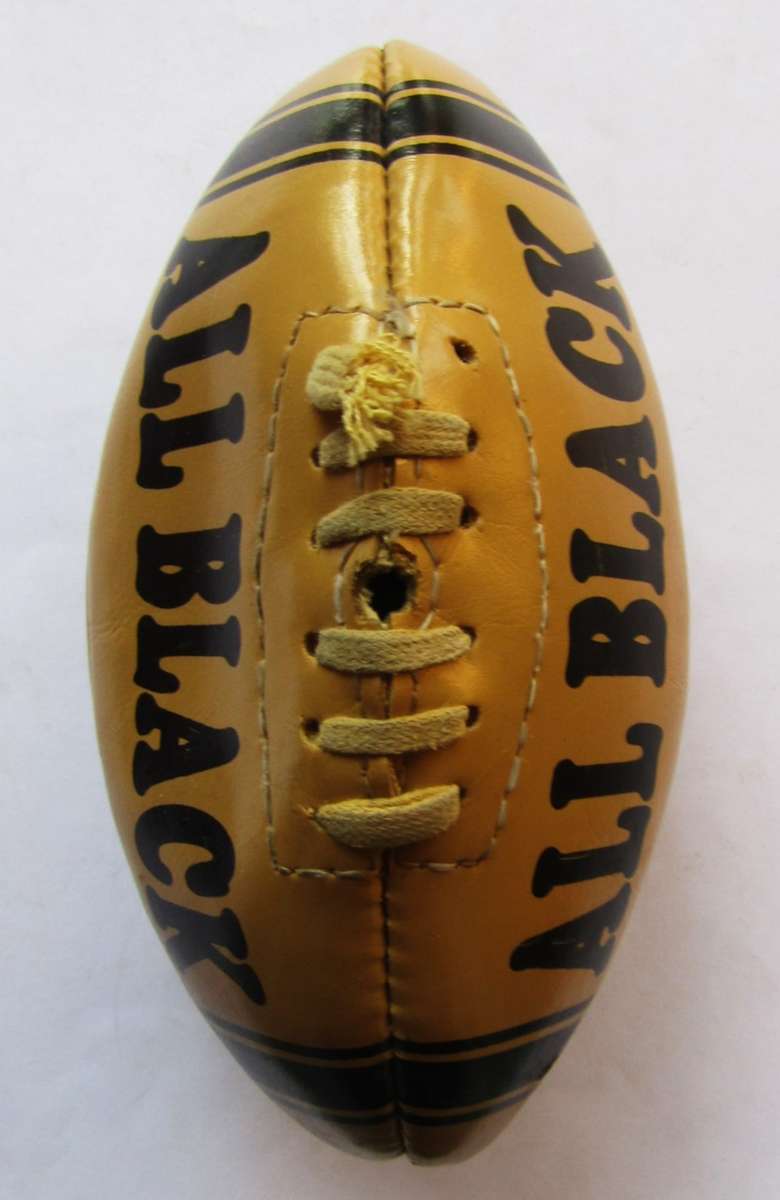 Old All Black Midi Size Rugby Ball