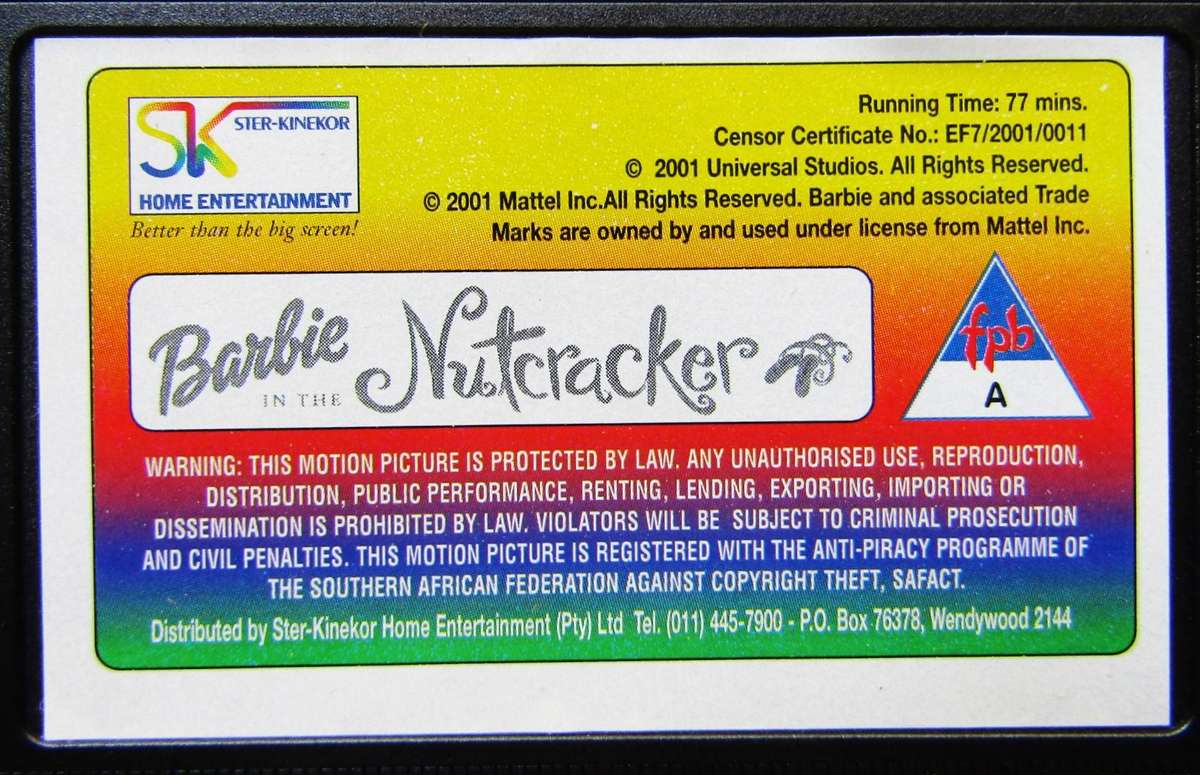 Barbie in the Nutcracker - VHS Video Tape (2001)