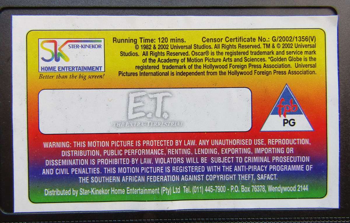 E.T. the Extra Terrestrial - Special Edition - Movie VHS Tape (2002)