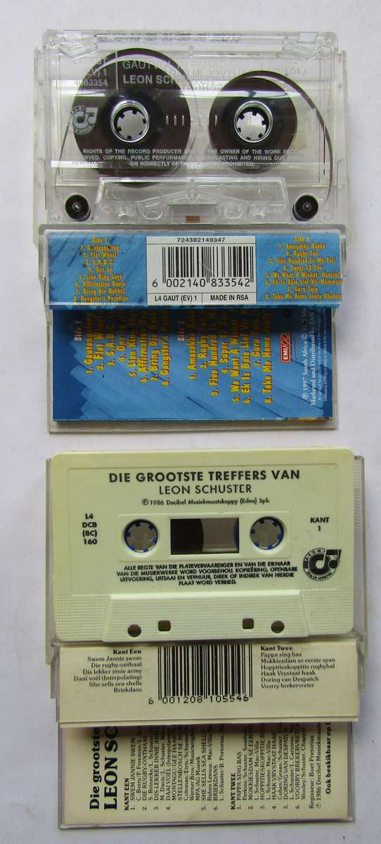2 Leon Schuster Cassette Tapes