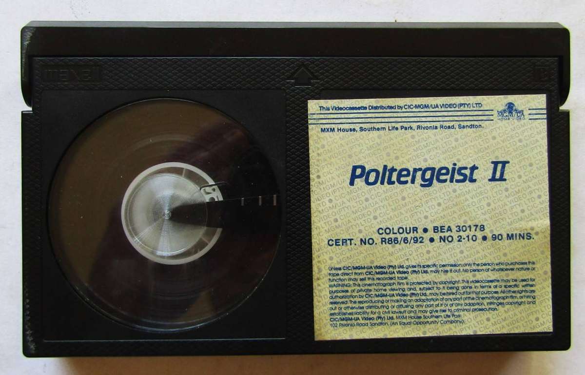 Poltergeist II - Horror Movie Betamax Tape (1986)