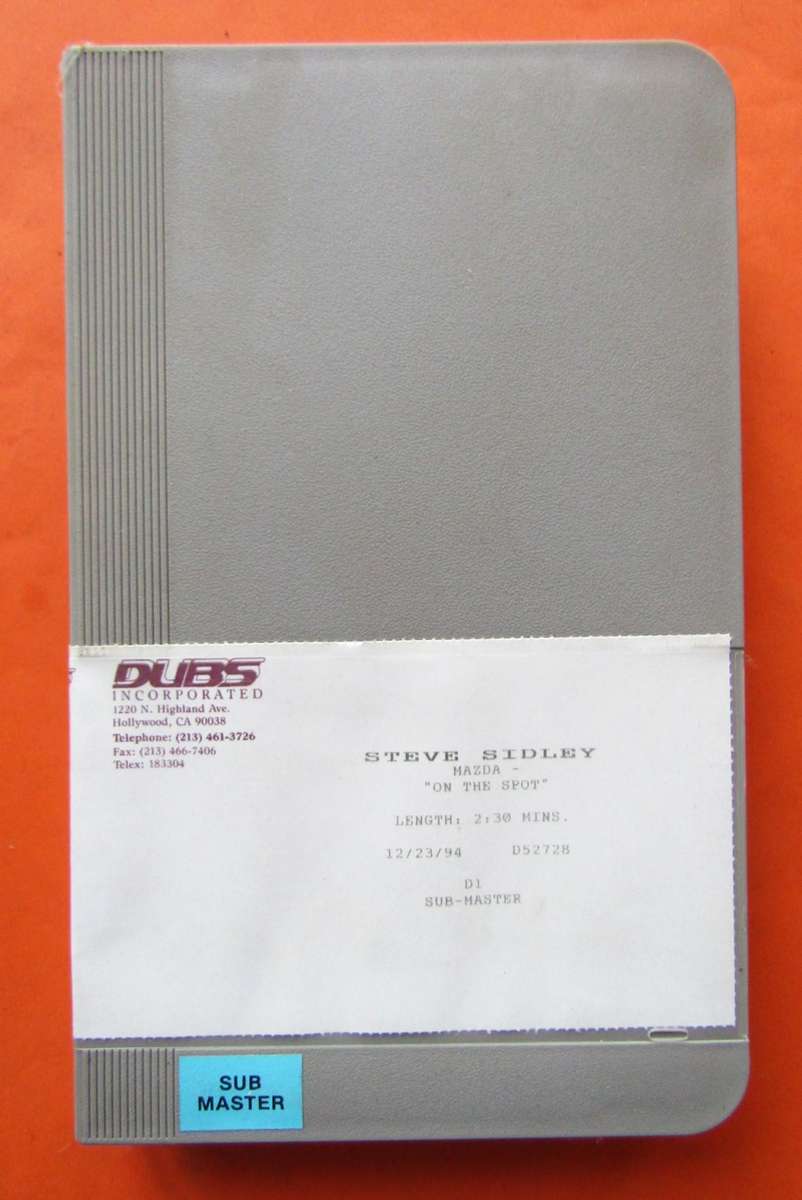 Large Sony D1M-12 19mm Video Cassette