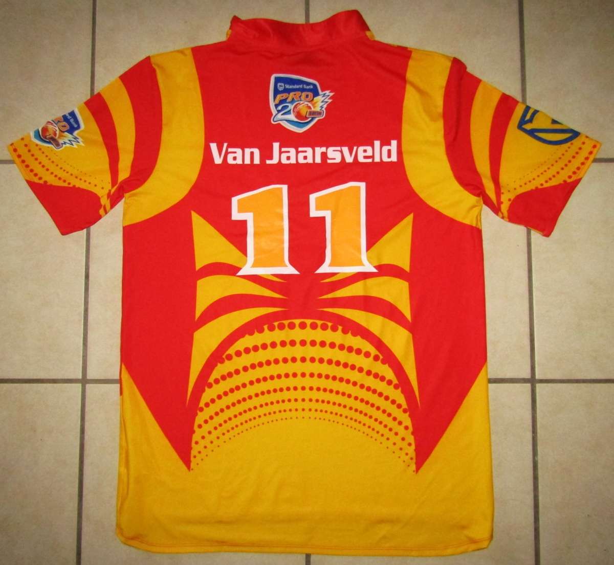 Old Highveld Lions Pro 20 - Van Jaarsveld - Players Cricket Jersey