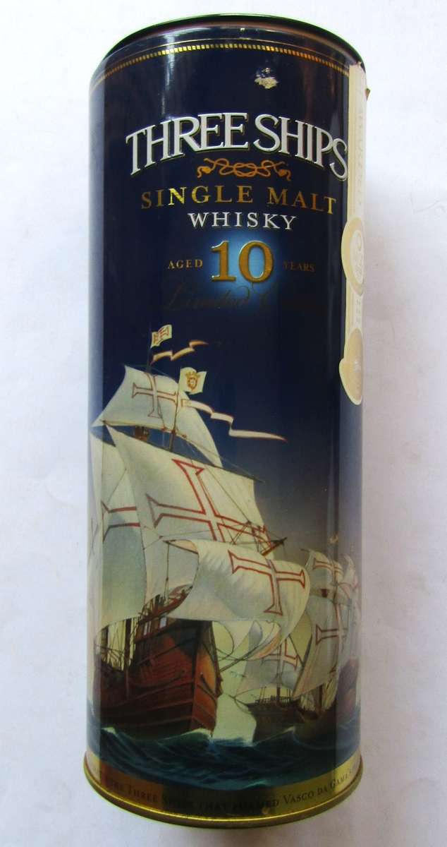 Old Three Ships Limited Edition 10 Year Whisky Tin