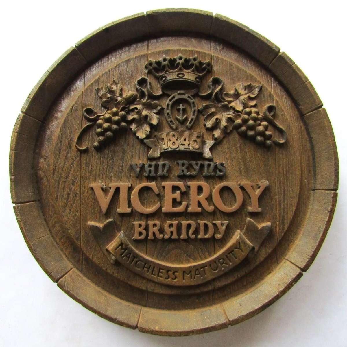 Large Old Viceroy Brandy Barrel Sign