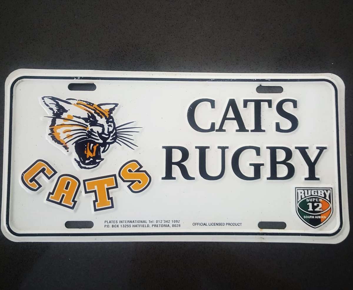 Old Cats Super 12 Rugby Metal Sign Plate