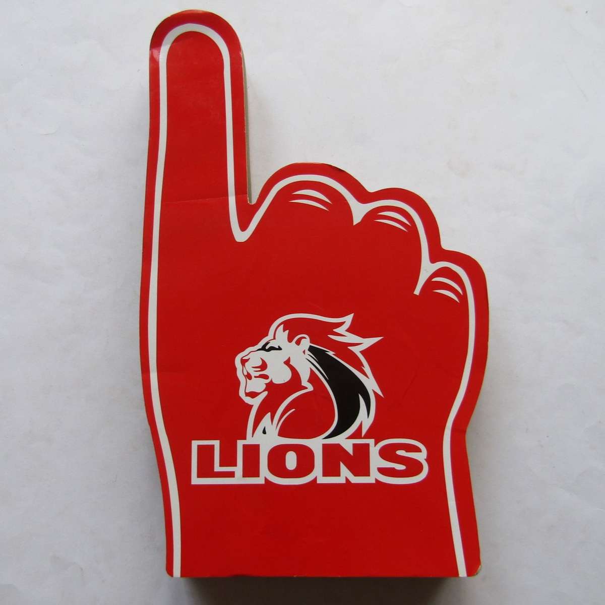 Old Lions Rugby Foam Hand Display