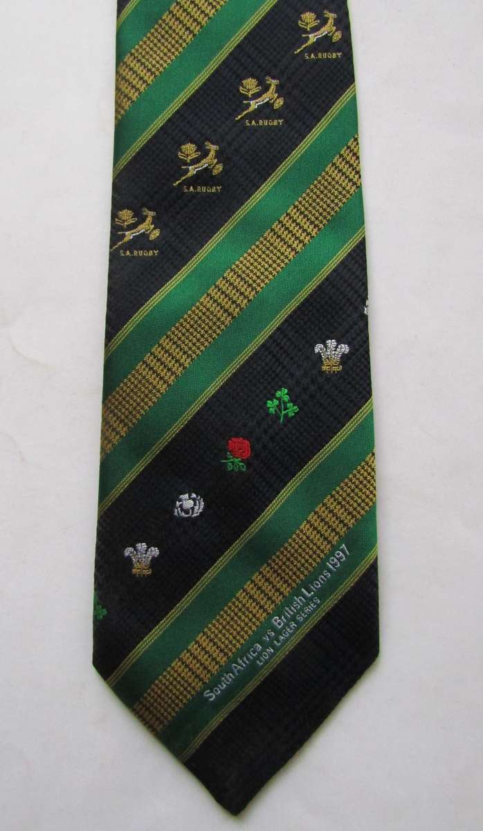 1997 Springboks vs British Lions Rugby Neck Tie