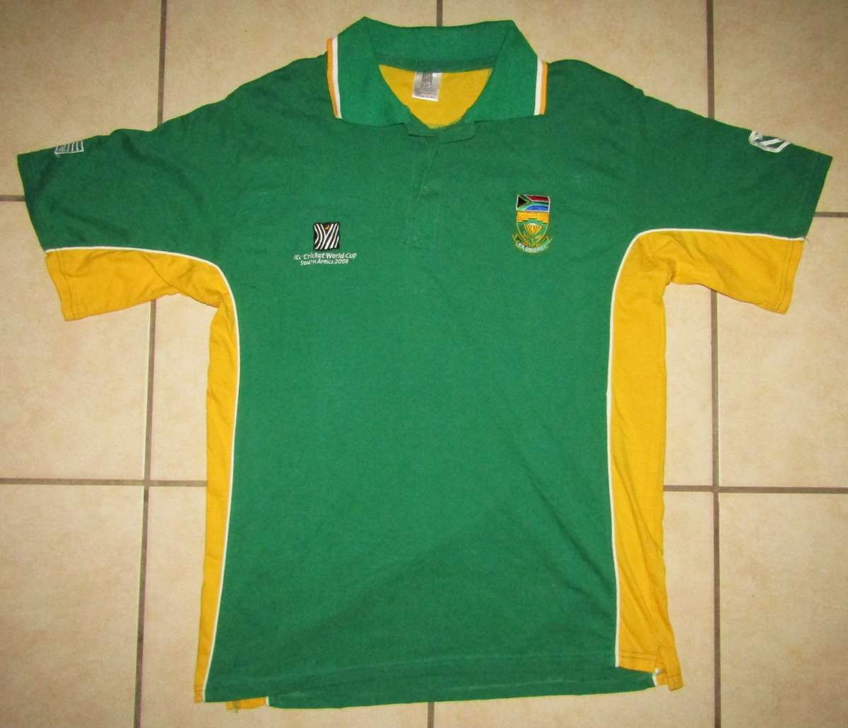 2003 World Cup SA Proteas Cricket Jersey - XL Size
