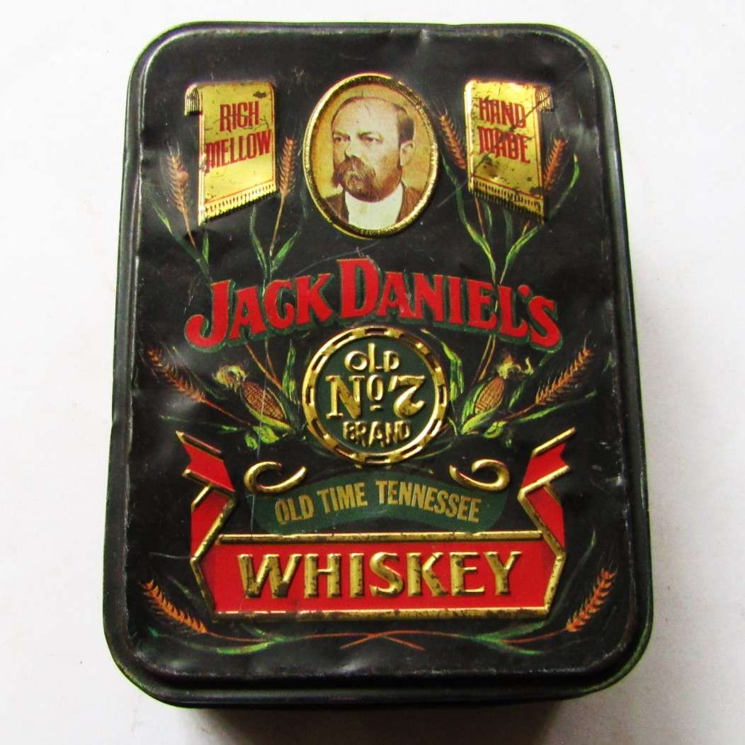 Old Jack Daniel's Whiskey Tin - Made in England