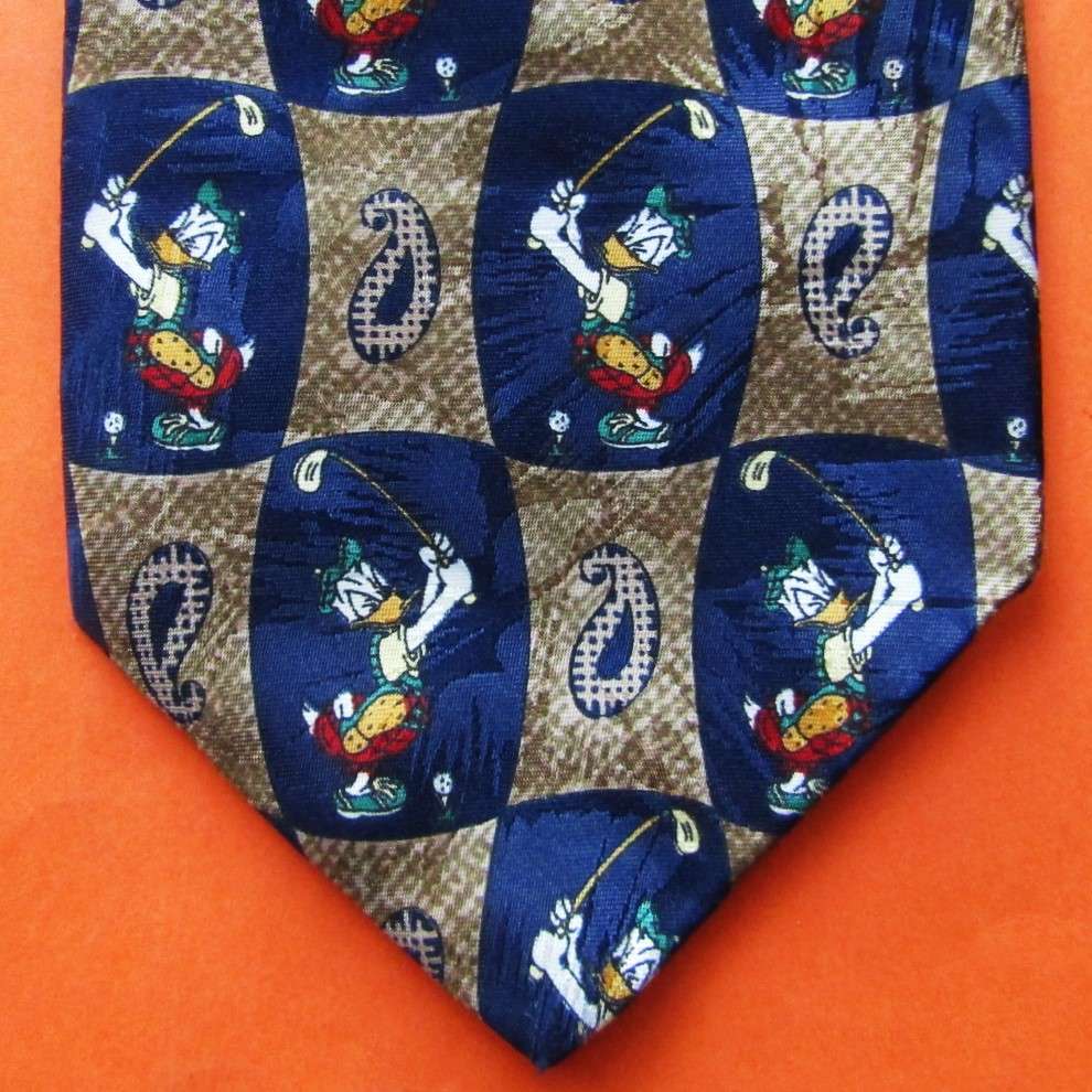 Old Disney Donald Duck Cartoon Neck Tie