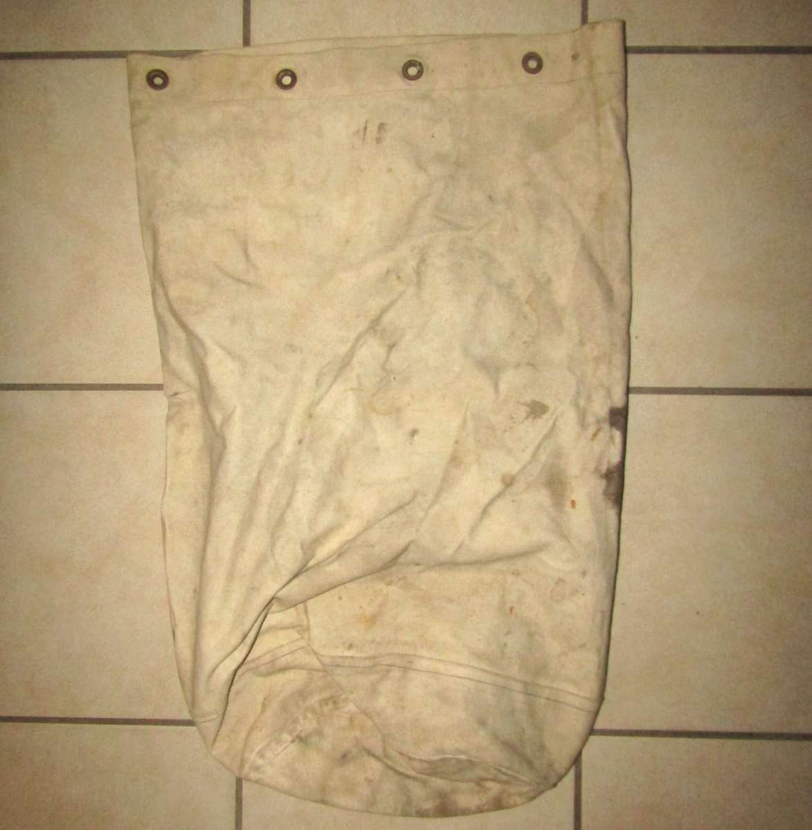 Old Military Kit Bag with SAR Railways Luggage Tag