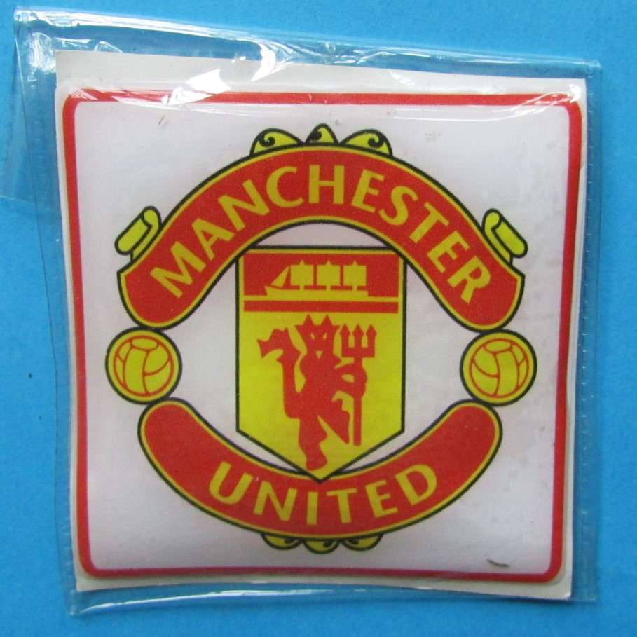 Old Manchester United Football Club Rubber Badge