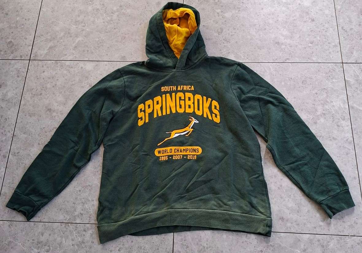 2019 World Champions Springbok Rugby Hooded Top - Large Size